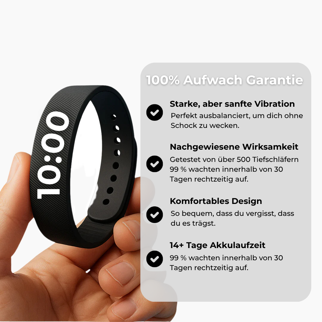 VibraWake™ – Dein 100 % Aufwach-Wecker